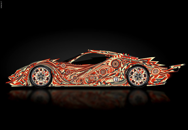 Flaming car on fire wheels free wallpaper for desktop - medium preview image