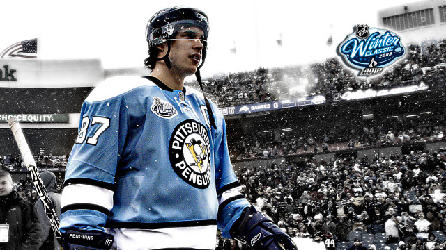 Hockey player snow stick crowd free wallpaper for desktop - medium preview image