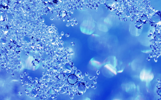 Blue background bubbles water surface free wallpaper for desktop - medium preview image