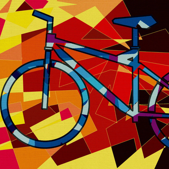 Bicycle colorful black red yellow free wallpaper for tablet - medium preview image
