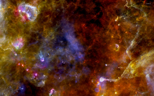 Colorful large star cluster space free wallpaper for desktop - medium preview image