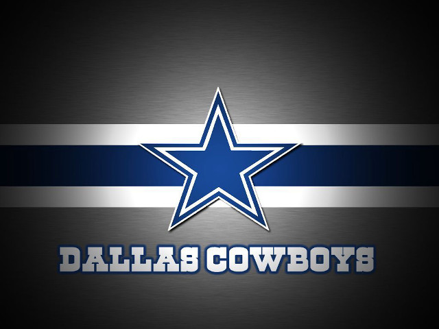 Blue white star cowboys metal free wallpaper for desktop - medium preview image