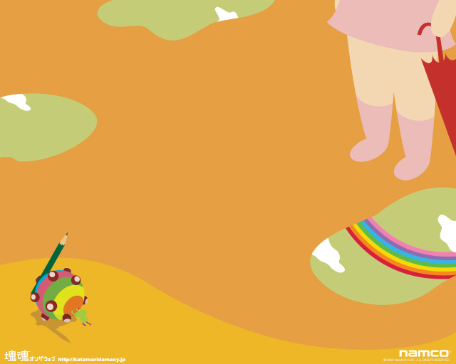 Child drawing rainbow umbrella person free wallpaper for desktop - medium preview image