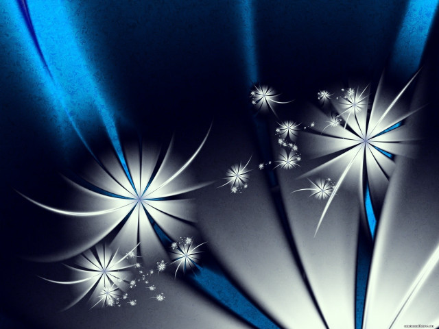 Blue white abstract background stars free wallpaper for desktop - medium preview image