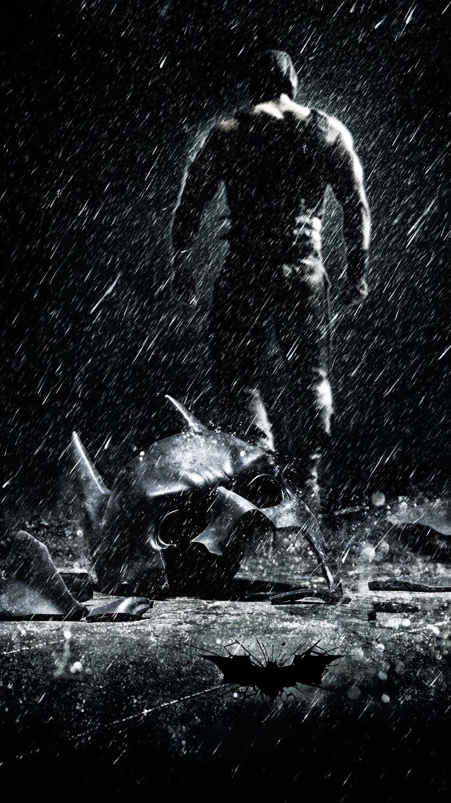 Batman costume rain bat back free wallpaper for mobile - medium preview image