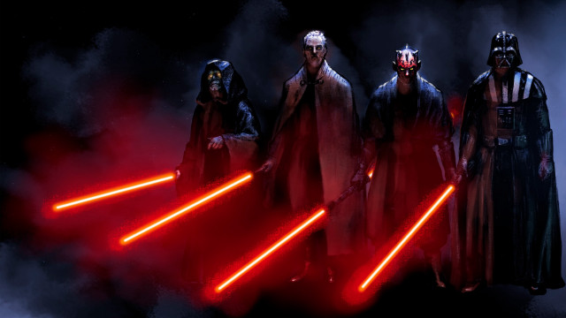 Costume lightsabers dark smoke fog free wallpaper for desktop - medium preview image