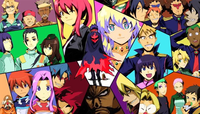 Anime collage characters background grouped free wallpaper for desktop - medium preview image