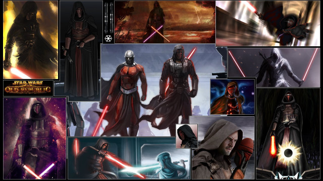Star wars collage characters poses free wallpaper for desktop - medium preview image