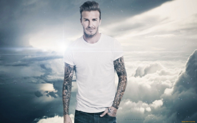 Man tattoos clouds smiling hands free wallpaper for desktop - medium preview image
