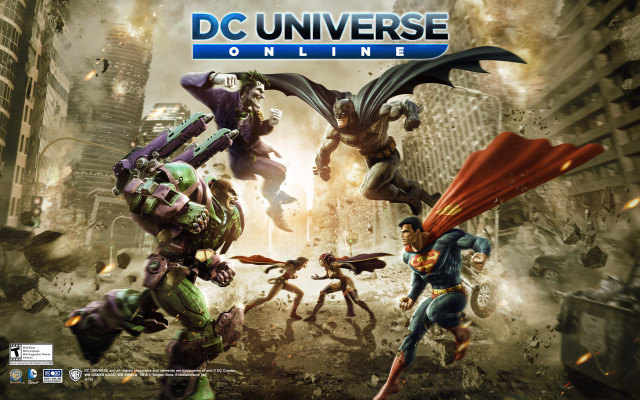 Dc universe online superheroes city free wallpaper for desktop - medium preview image