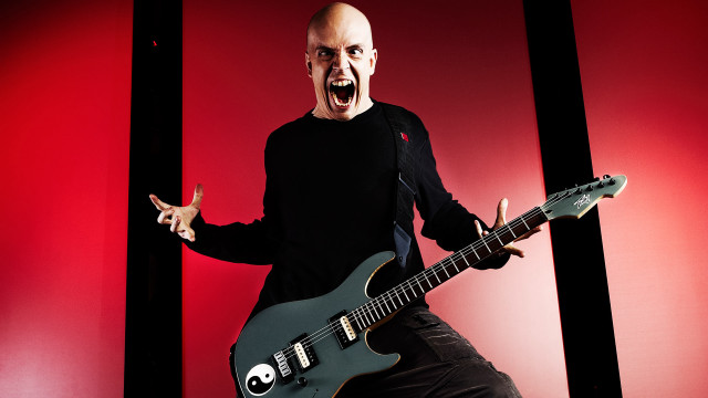 Man black shirt black guitar free wallpaper for desktop - medium preview image