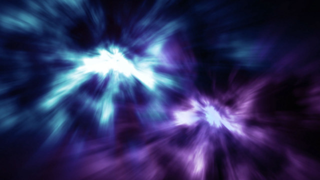 Blue purple starburst black background free wallpaper for desktop - medium preview image