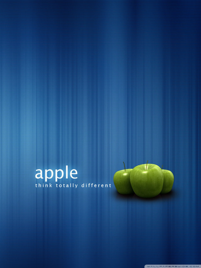 Blue green apple white apple free wallpaper for mobile - medium preview image