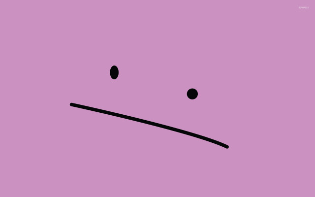 Sad face purple background black #2 free wallpaper for desktop - medium preview image