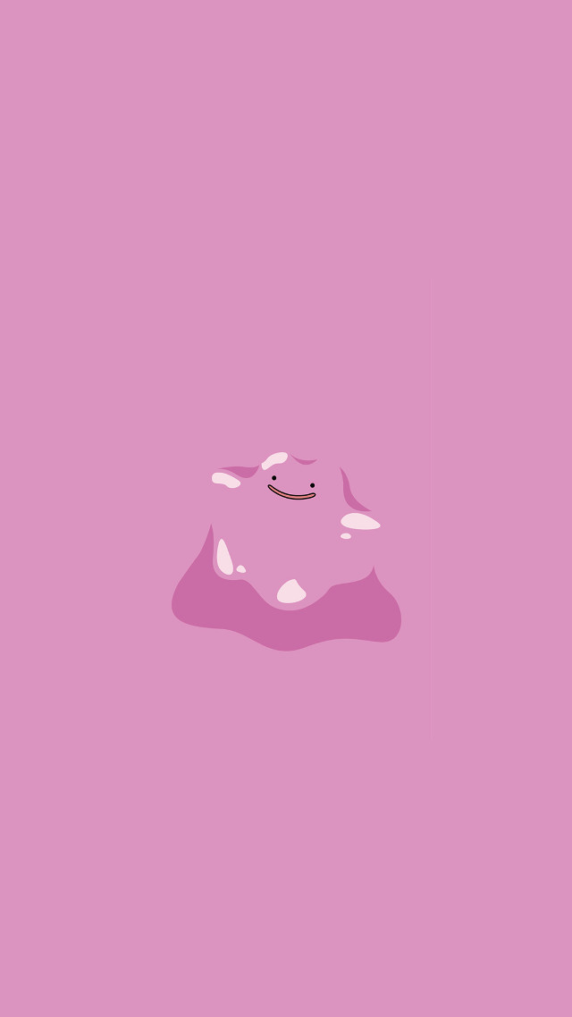 Pink background cartoon character face free wallpaper for mobile - medium preview image