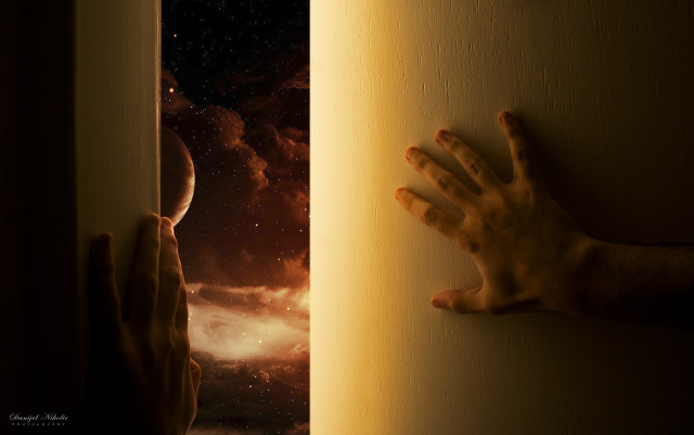 Hand reaching doorway hand reaching free wallpaper for desktop - medium preview image