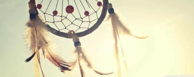 Dream catcher closeup feathers sun #2 free wallpaper for desktop - medium preview image
