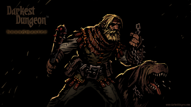 Cartoon man gun dog text free wallpaper for desktop - medium preview image