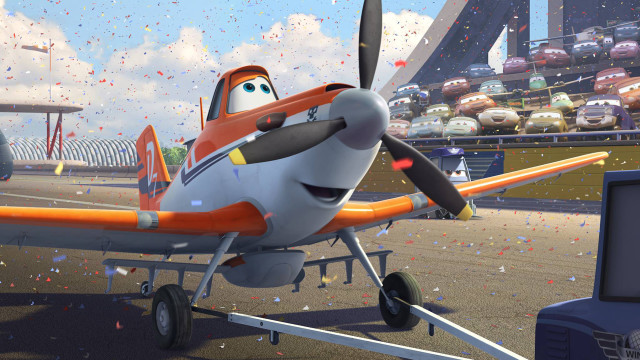 Cartoon airplane smiling face nose free wallpaper for desktop - medium preview image