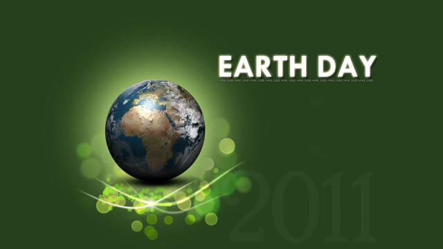 Green earth day green background free wallpaper for desktop - medium preview image
