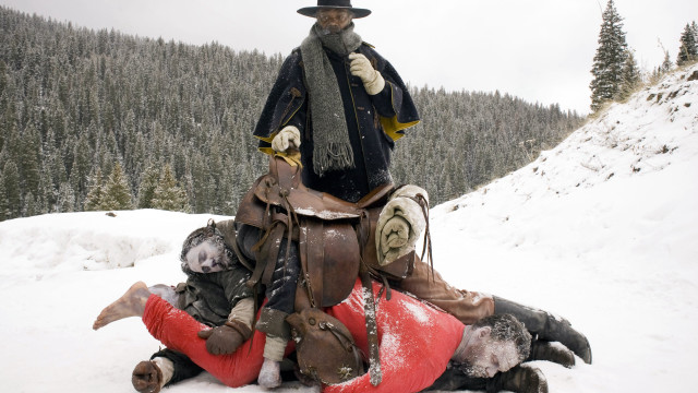 Statue man horse snow dog free wallpaper for desktop - medium preview image