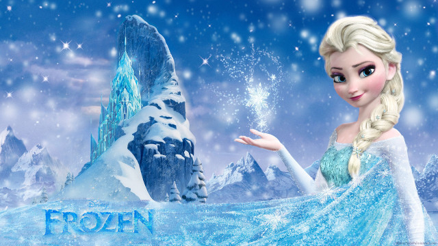 Frozen princess hand snowy mountain free wallpaper for desktop - medium preview image