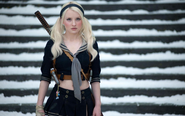 Woman sword hat runway snow free wallpaper for desktop - medium preview image