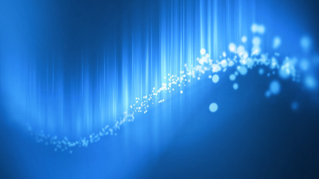 Blue background line of lights free wallpaper for desktop - medium preview image
