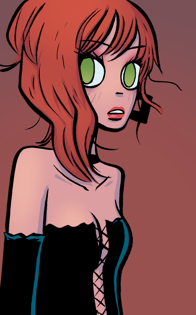 Woman green eyes black dress free wallpaper for mobile - medium preview image