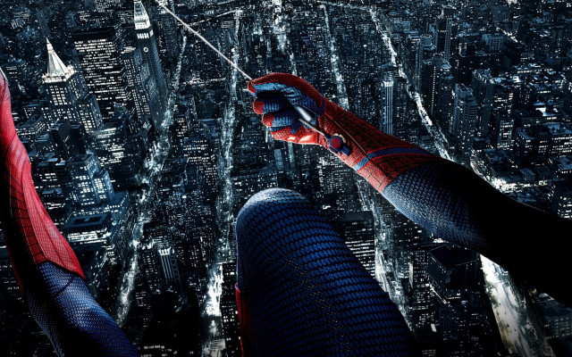 Spider man tall building city free wallpaper for desktop - medium preview image