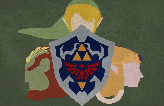 Couple people shield back zelda free wallpaper for desktop - medium preview image