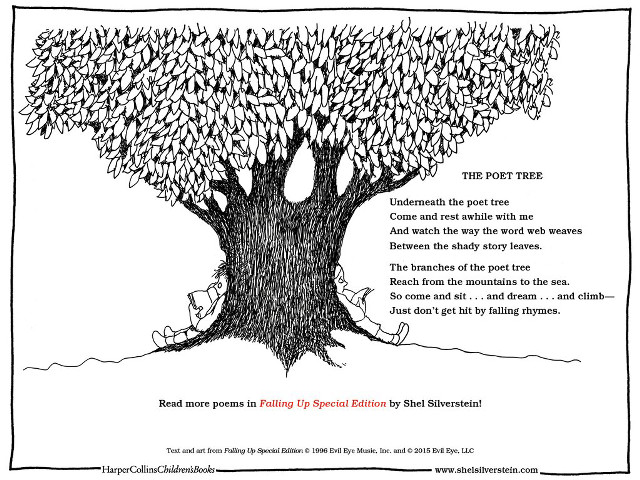 Tree leaves poem below it free wallpaper for desktop - medium preview image