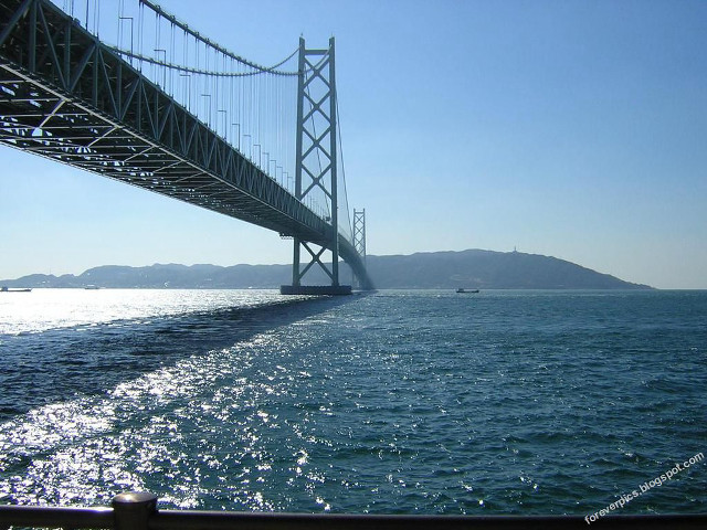 Bridge water boat below boat free wallpaper for desktop - medium preview image