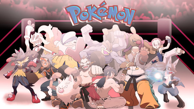 Cartoon characters crowd ring fire free wallpaper for desktop - medium preview image