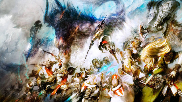 People horses dragon man foreground free wallpaper for desktop - medium preview image