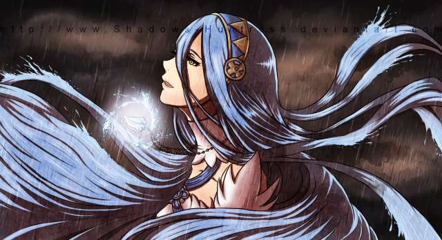Woman long hair crown rain free wallpaper for desktop - medium preview image