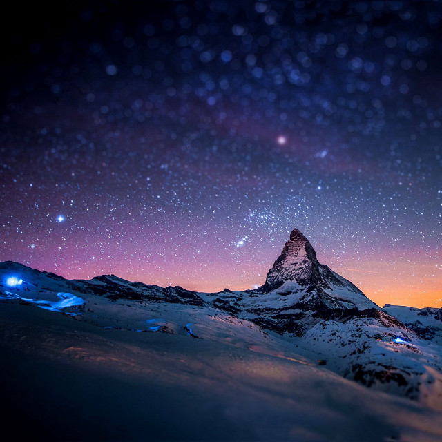 Mountain star filled sky stars #12 free wallpaper for tablet - medium preview image