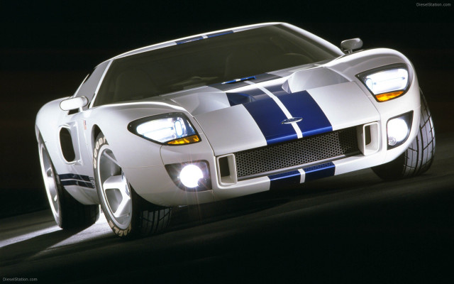 White sports car blue stripes #3 free wallpaper for desktop - medium preview image