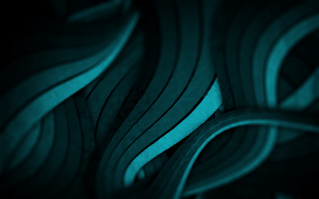 Black blue wavy lightblue ambient free wallpaper for desktop - medium preview image