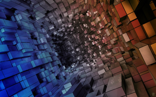 Colorful abstract background squares center #4 free wallpaper for desktop - medium preview image