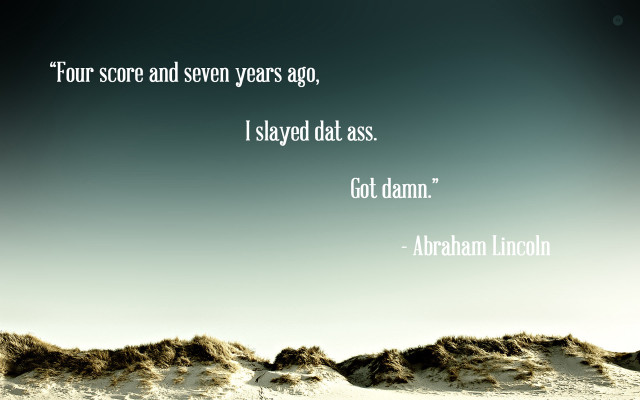 Lincoln seaweed dangers ocean quote free wallpaper for desktop - medium preview image