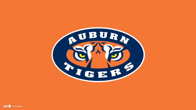 Auburn tigers logo orange sunset free wallpaper for desktop - medium preview image
