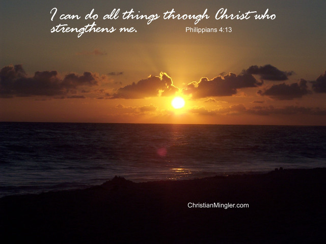 Sunset bible verse ocean sunset free wallpaper for desktop - medium preview image