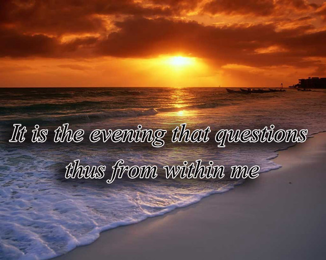 Sunset quote evening beach boat free wallpaper for desktop - medium preview image