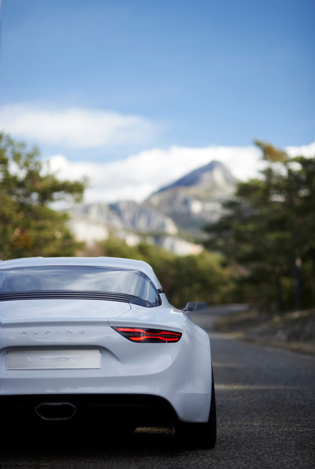 White car forest mountains blue free wallpaper for mobile - medium preview image