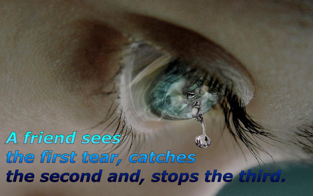 Close up eye friend tear free wallpaper for desktop - medium preview image