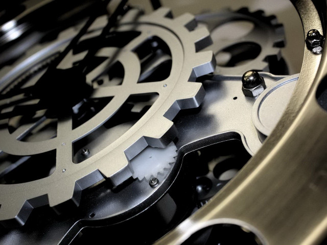 Clock gears dial kinetic biomechanical free wallpaper for desktop - medium preview image