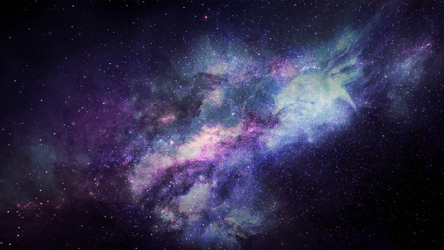 Purple blue space stars bright #5 free wallpaper for desktop - medium preview image