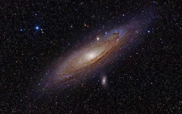 Colorful galaxy bright blue disk free wallpaper for desktop - medium preview image