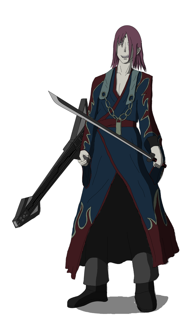 Man bluecoat sword ufotable eizankikukawa free wallpaper for mobile - medium preview image